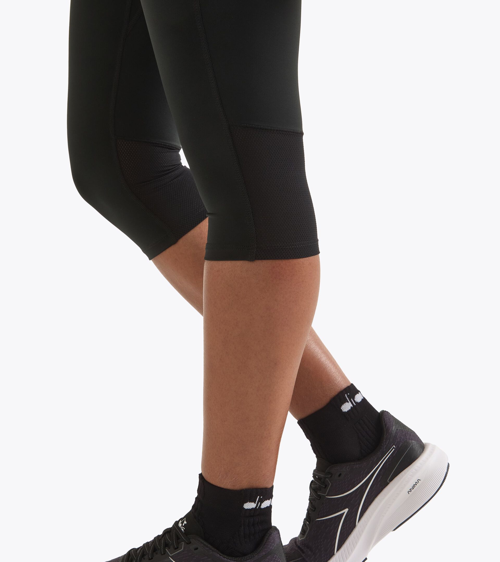 3/4 running tights - Women’s L. 3/4 TIGHTS RUN CREW BLACK - Diadora