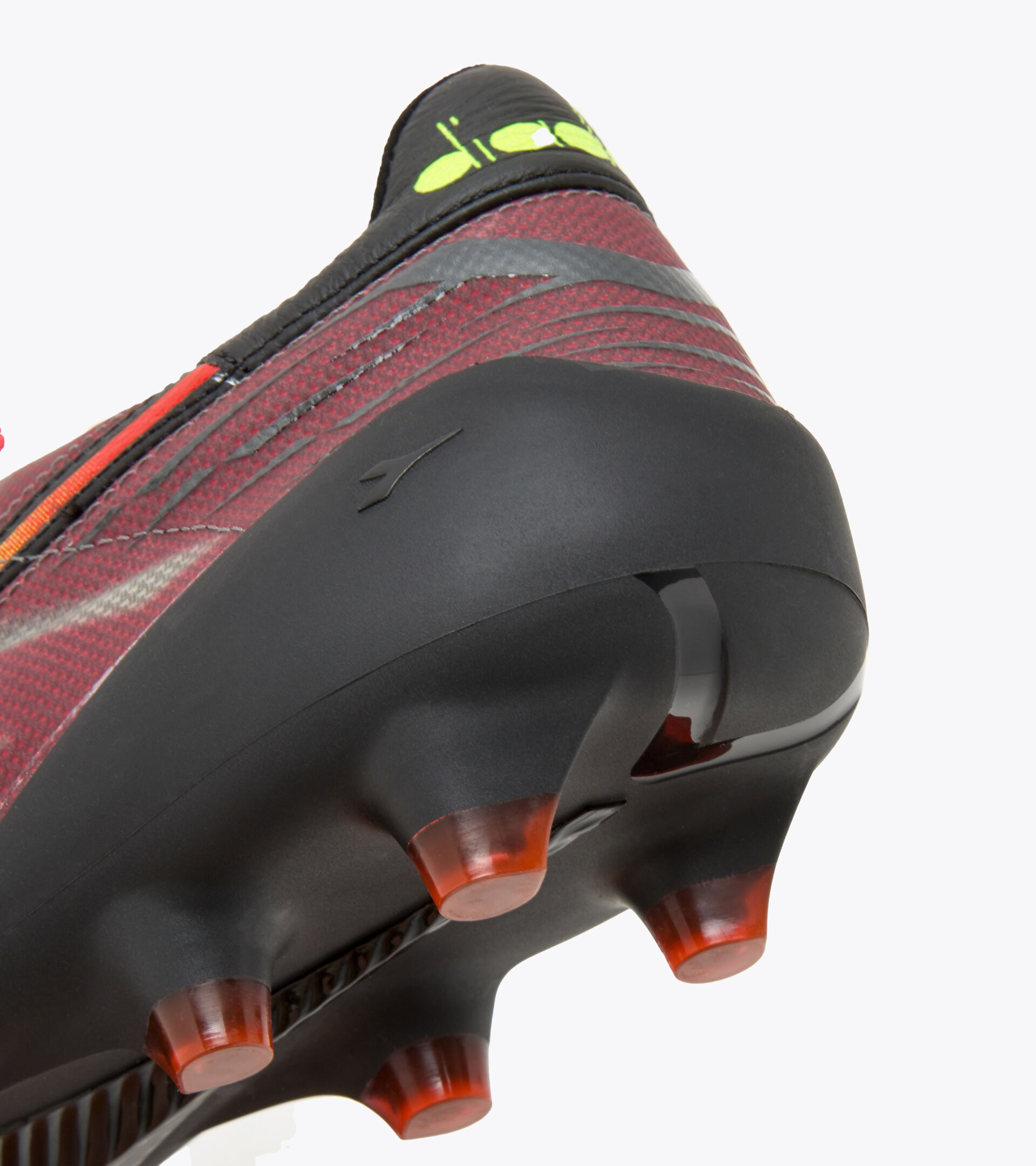 Firm ground football boots - Made in Italy BRASIL ELITE VELOCE ITA LPX BLK/FLUO YELLOW DD/MILANO RED - Diadora