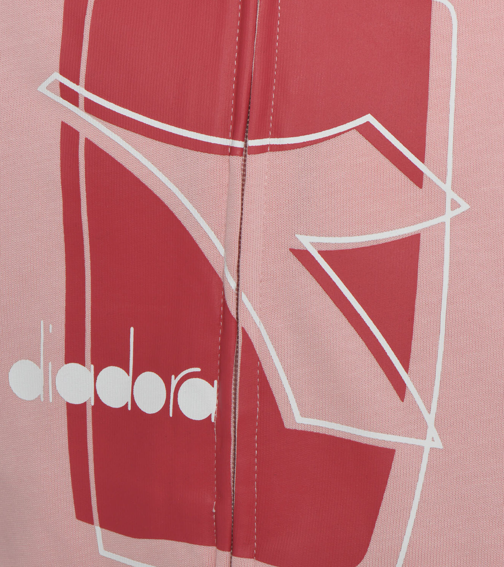 Tracksuit - Boys and girls JU. TRACKSUIT HOODIE FZ ELEMENTS PINK PEACHSKIN - Diadora