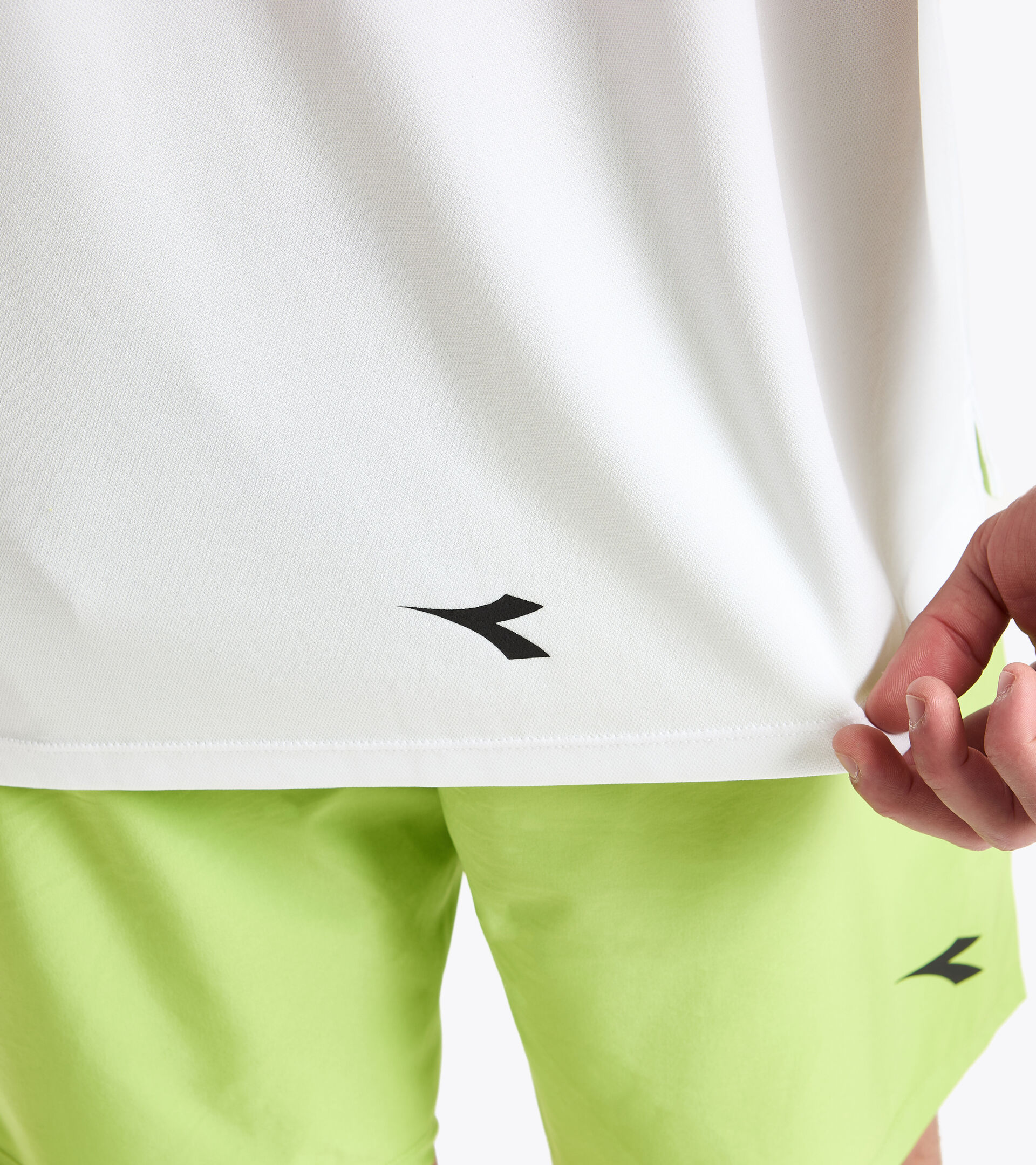 Tennis T-shirt - Men SS T-SHIRT EASY TENNIS OPTICAL WHITE - Diadora