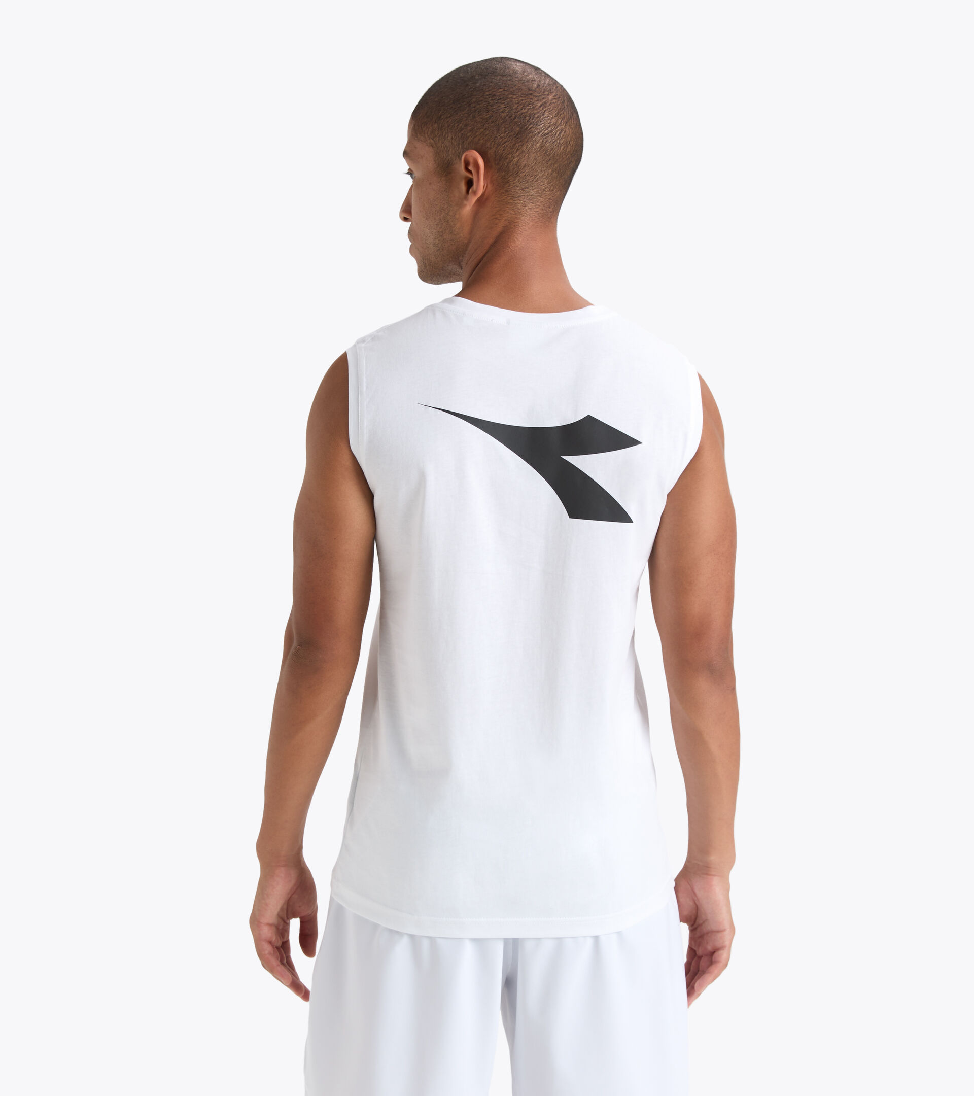 Sleeveless shirt Men - Italy National Volleyball Team SLEEVELESS ALLENAMENTO UOMO BV ITALIA OPTICAL WHITE - Diadora