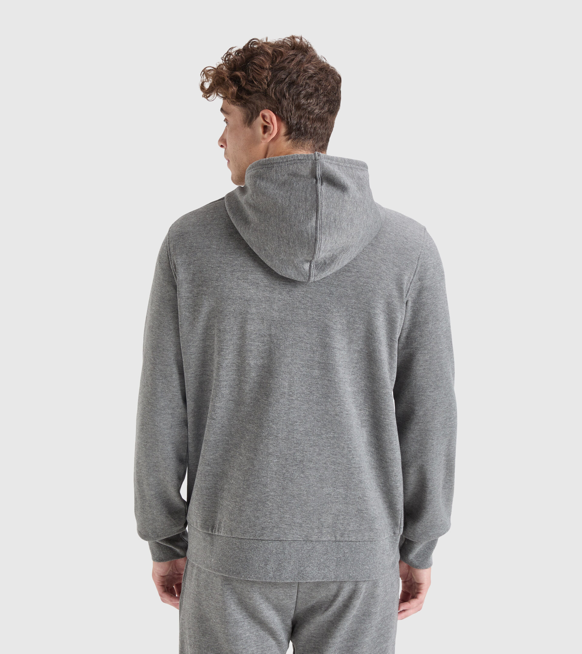 Hooded sweatshirt - Men HOODIE FZ CORE DARK GRAY MELANGE (C6096) - Diadora