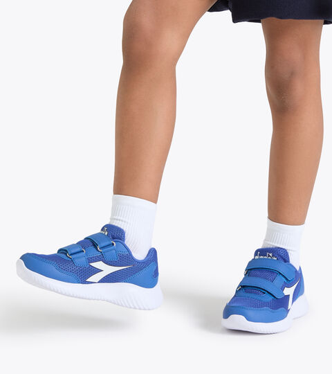 ROBIN 3 JR V, BLU FEDERALE/BIANCO Zapatillas de running juveniles con velcro - Unisex ROBIN 3 JR V BLU FEDERALE/BIANCO - Diadora