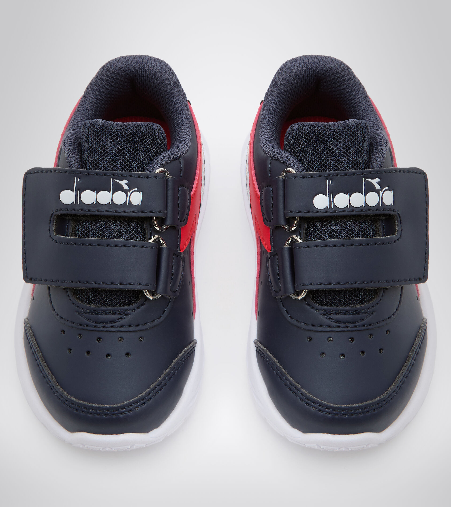 Running shoe - Unisex kids FALCON SL I BLUE CORSAIR /HIGH RISK RED - Diadora