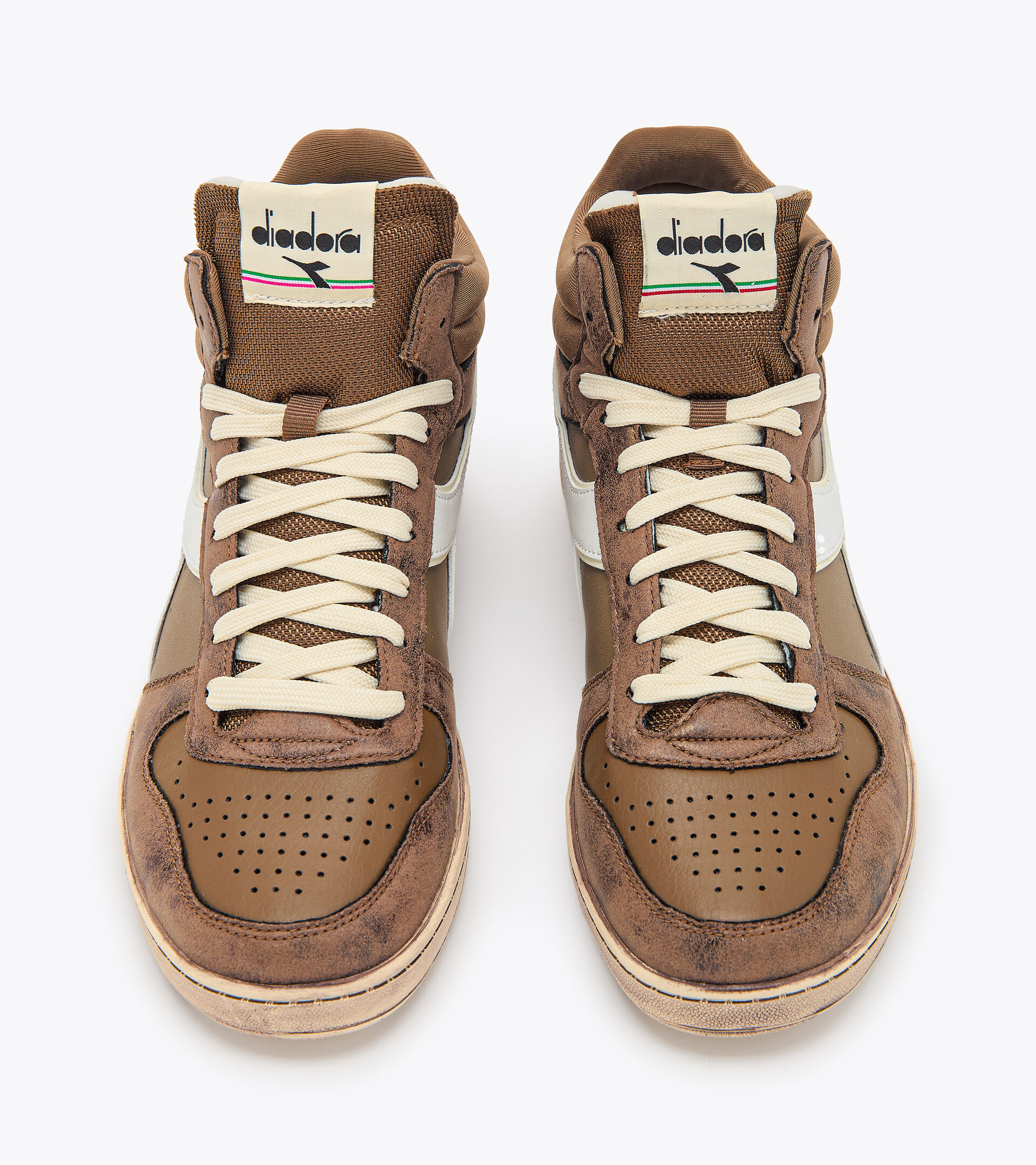 Sports shoes - Unisex MAGIC BASKET DEMI STAINED MRRN CREMA DE CACAO/BLCO IMMAC - Diadora