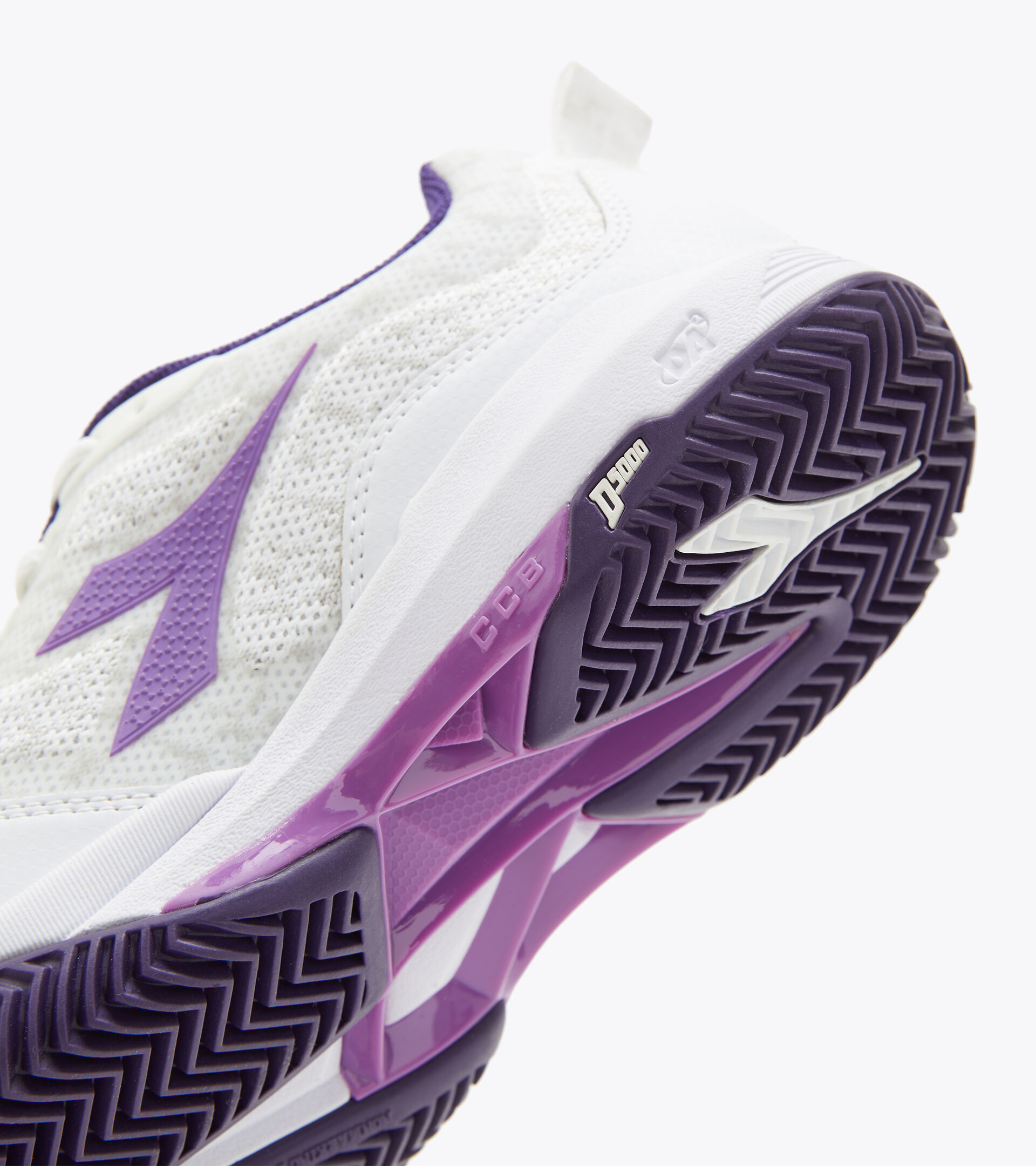 Clay court tennis shoe - Women S.SHOT W CLAY WHITE/HYACINTH VIOLET - Diadora