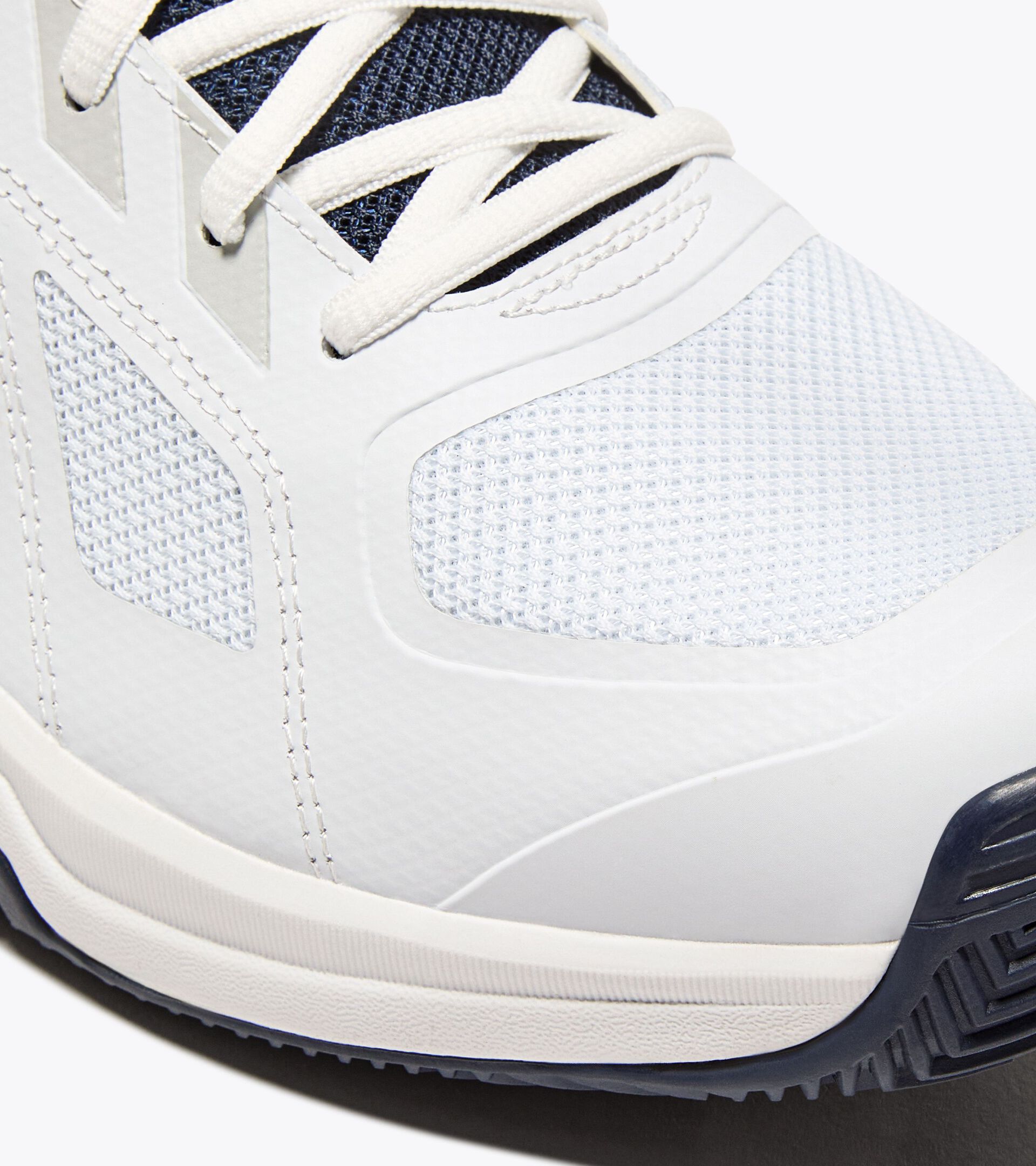 Tennis shoe for clay courts - Stability - Men’s TROFEO 3 CLAY WHITE/BLUE CORSAIR - Diadora
