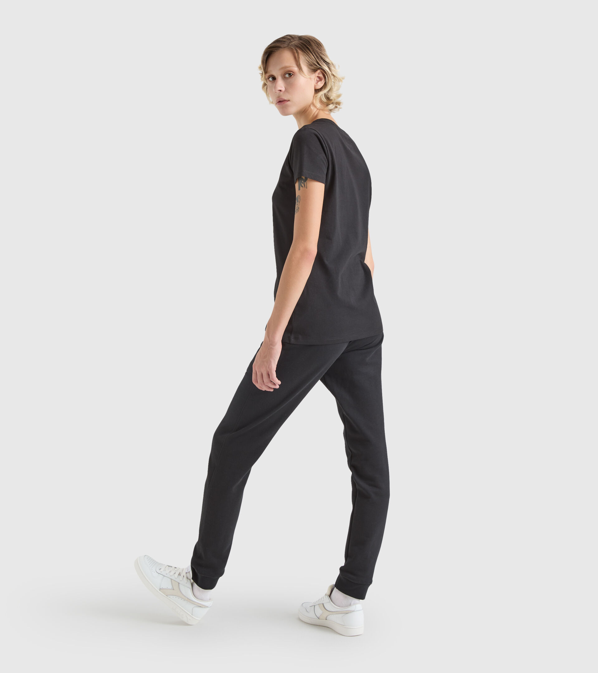 T-shirt en coton - Femme L. T-SHIRT SS MII NOIR - Diadora