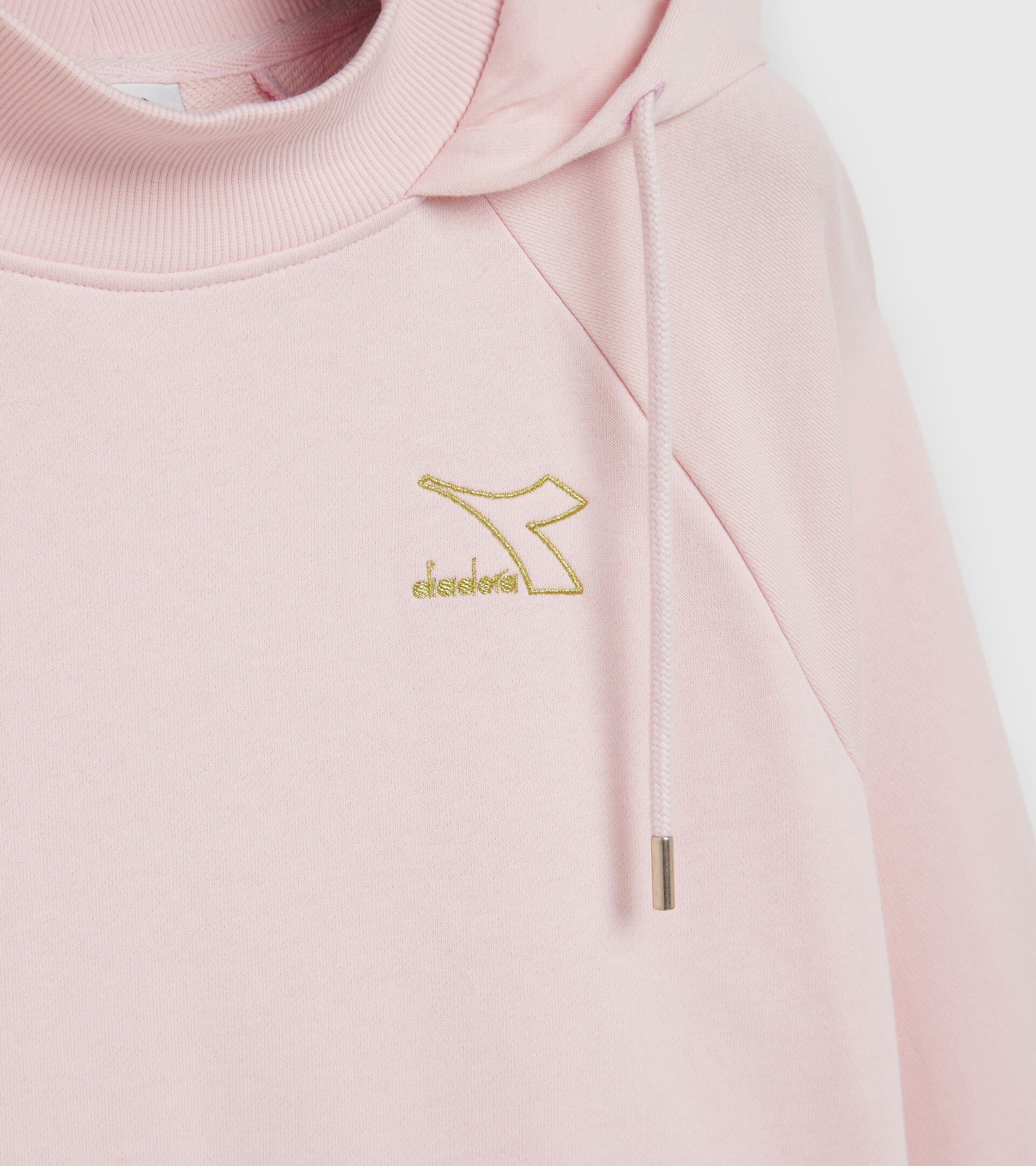 Sudadera con capucha - Mujer L. HOODIE FLOUNCE CRISTAL ROSA - Diadora