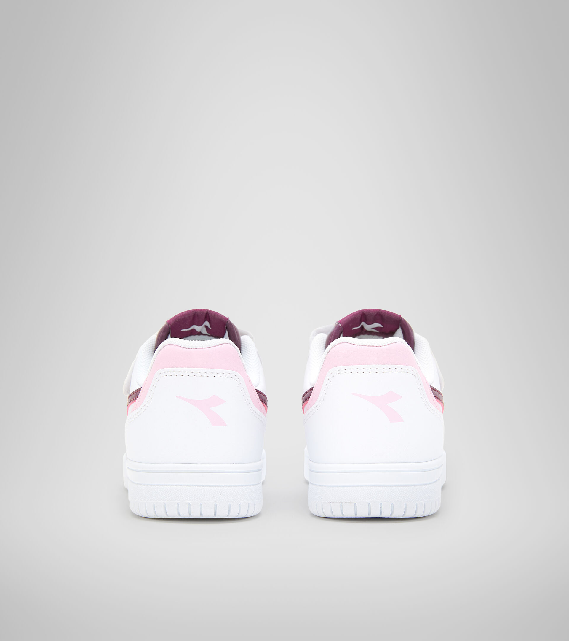 Sports shoes - Kids 4-8 years RAPTOR LOW PS WHITE/GRAPE WINE - Diadora