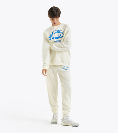 Brushed cotton tracksuit (crewneck sweatshirt and trousers) - Women L. SWEATSHIRT 1948 CAERANO ATHLETIC CLUB TRACKSUIT white  - null