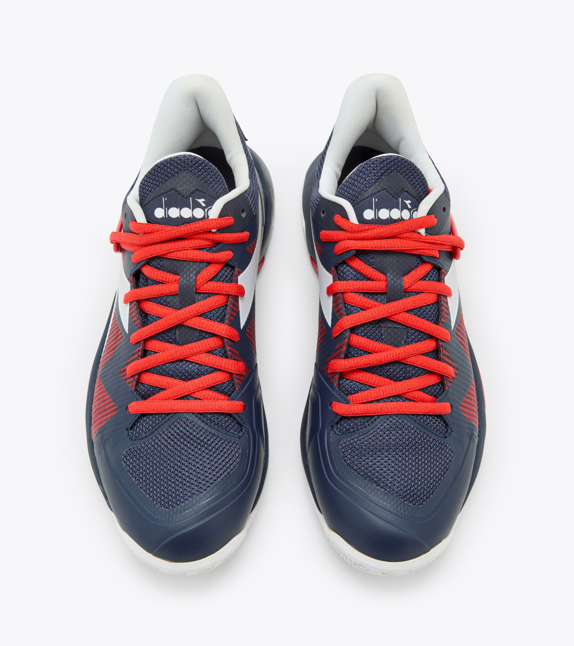 Tennis shoes for clay courts - Men B.ICON 2 CLAY BLUE CORSAIR/WHITE/FIERY RED - Diadora