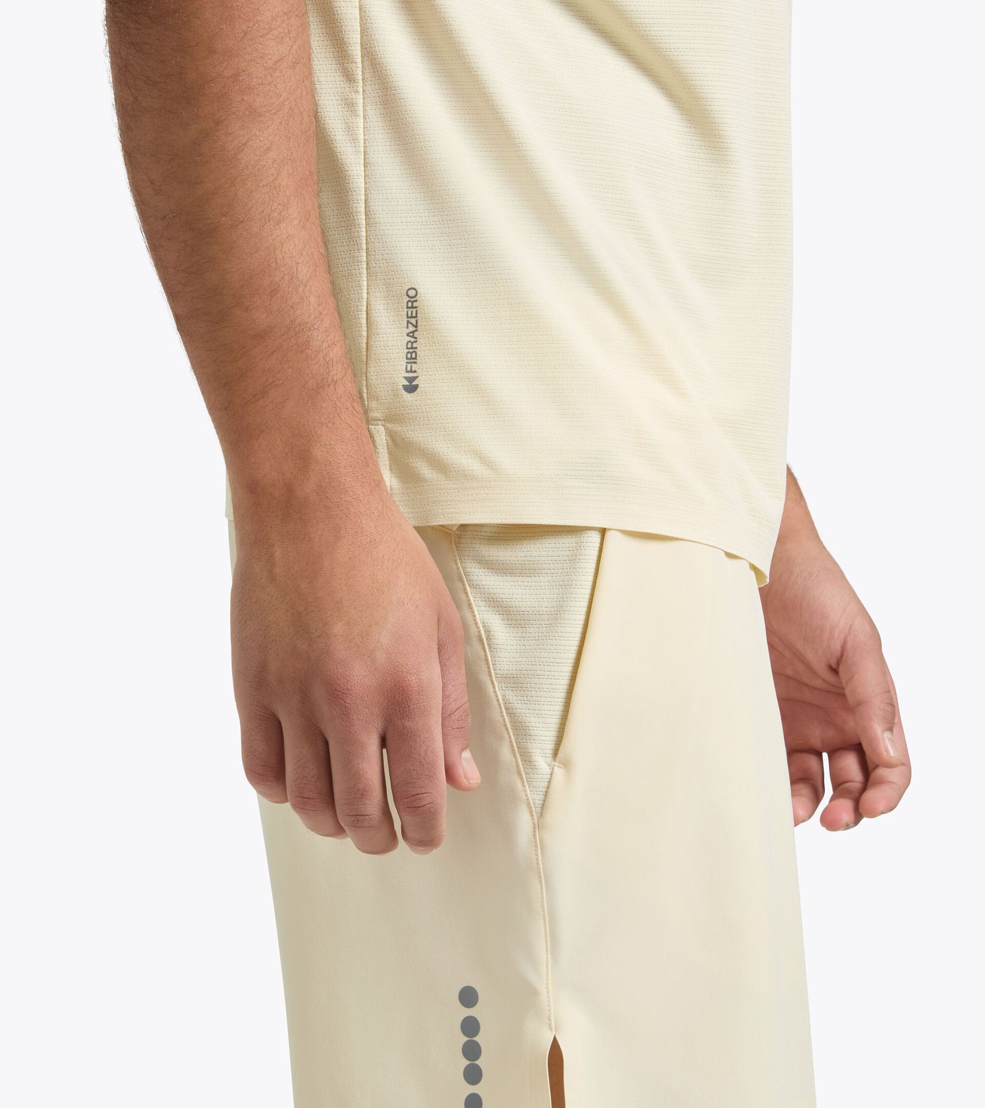 Tennis Polo Shirt with FIBRAZERO Technology - Racing - Men&rsquo;s SS POLO FIBRAZERO BEIGE SHIFTY - Diadora