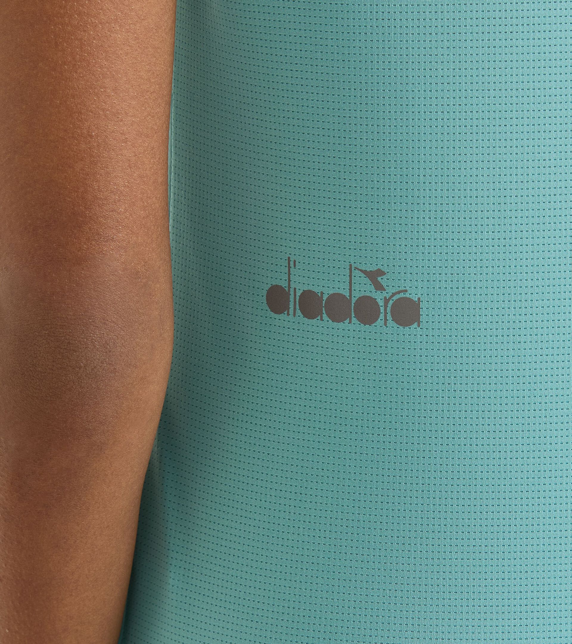 Sports t-shirt - Women L. SS T-SHIRT RUN DUSTY TURQUOISE - Diadora