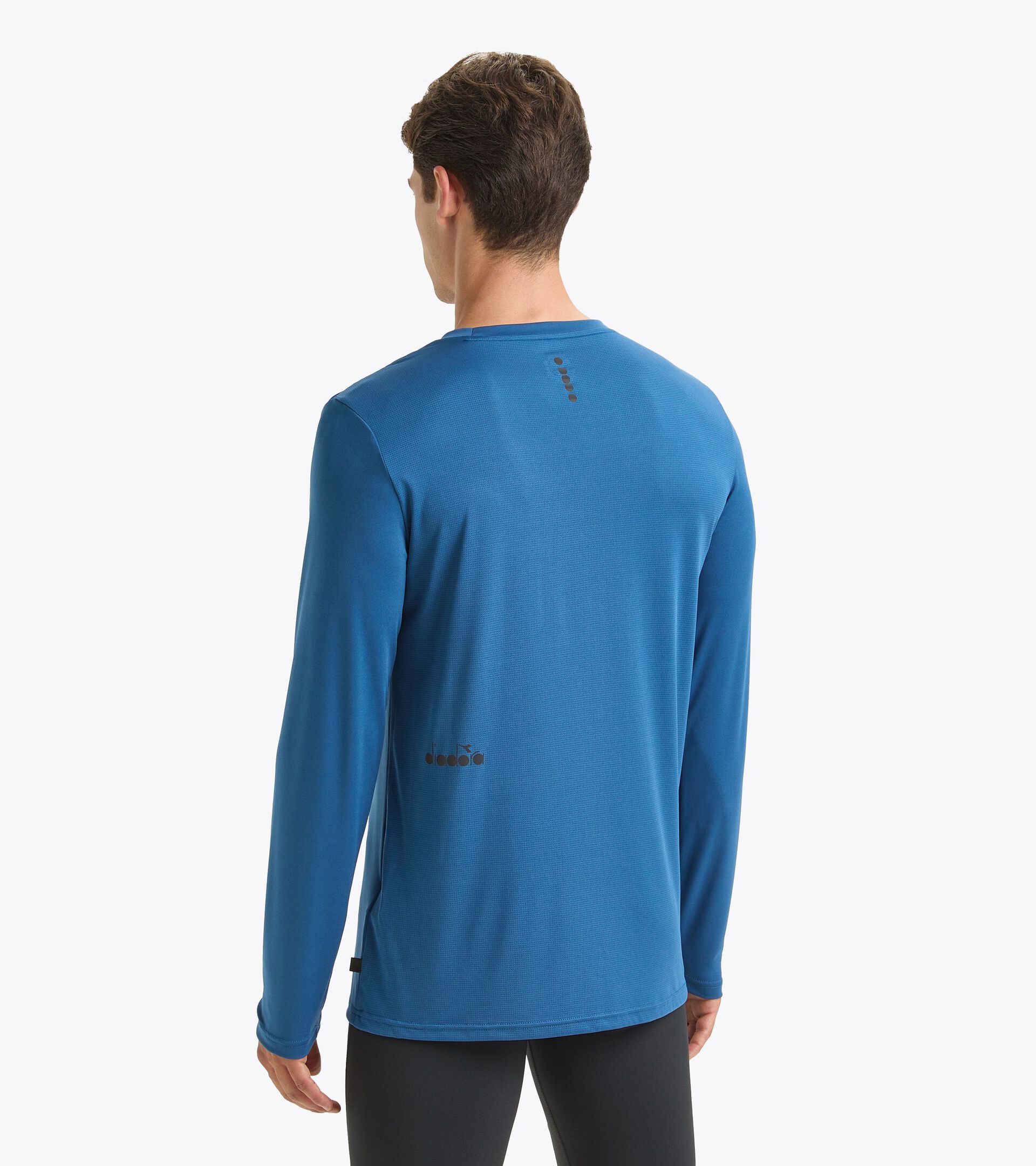 Long-sleeved shirt - Men LS T-SHIRT RUN DUTCH BLUE - Diadora