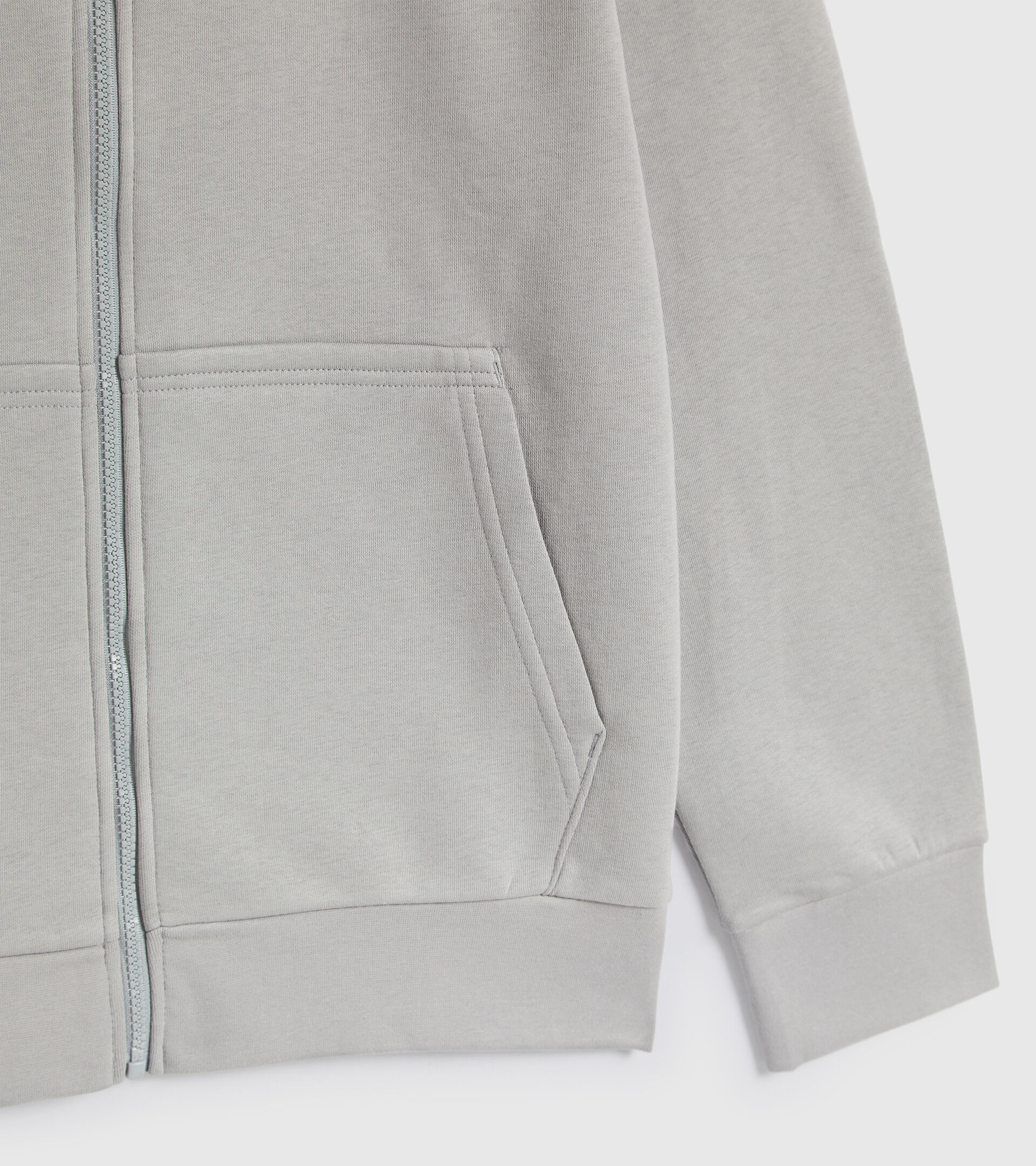 Crew-neck sweatshirt - Men SWEAT FZ CORE GRAY MOUSE - Diadora