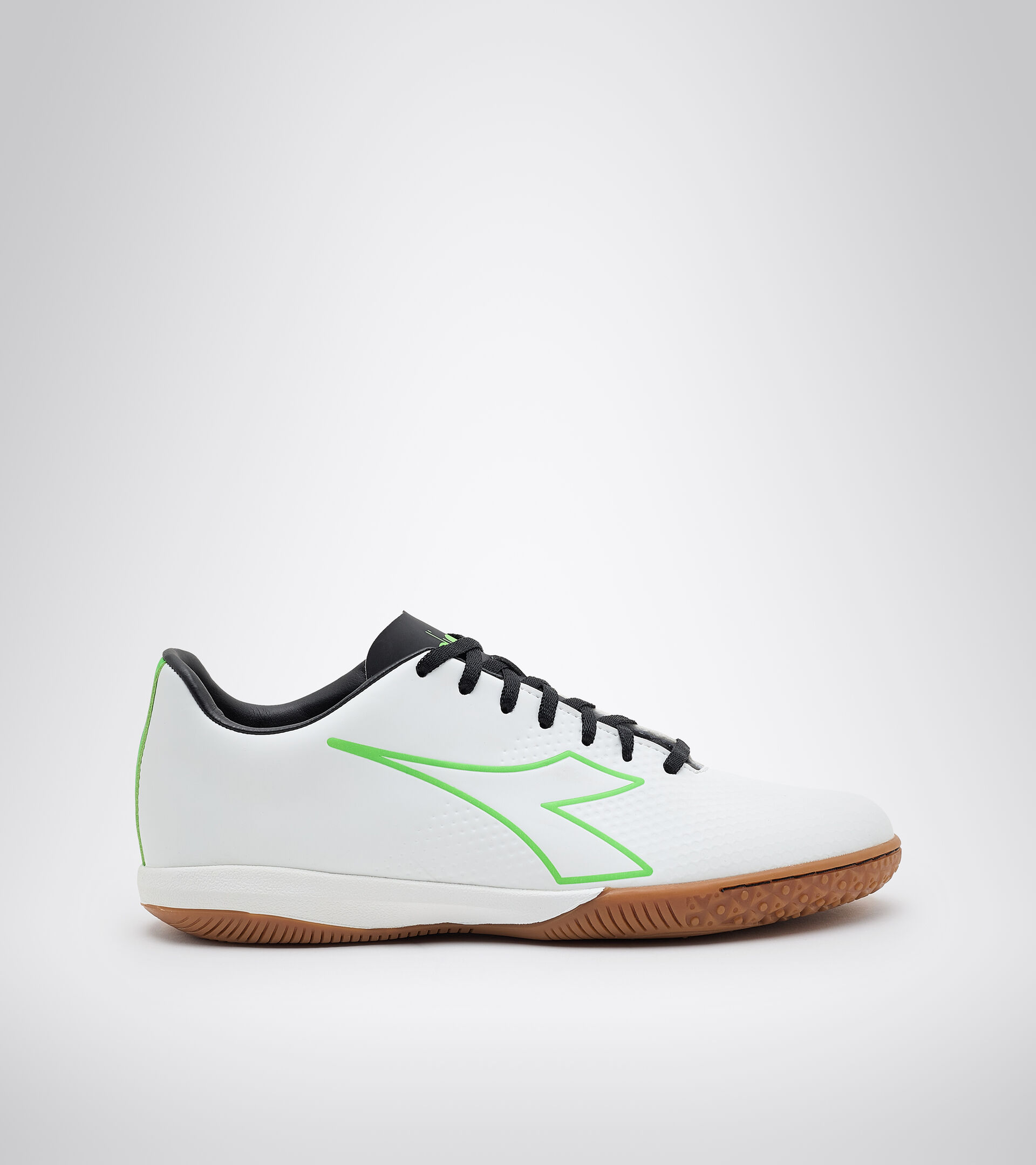 Indoor and parquet court futsal boots PICHICHI 4 IDR WHITE/GREEN FLUO/BLACK - Diadora