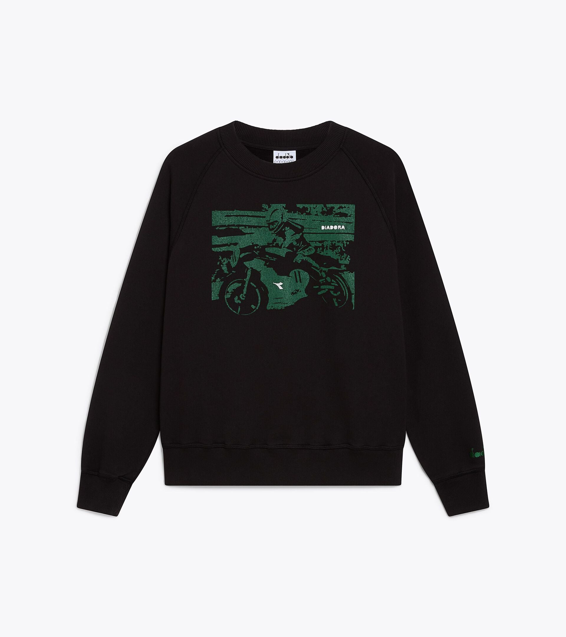 Legacy Crewneck Sweatshirt - Made In Italy - All-gender SWEATSHIRT CREW LEGACY JET BLACK - Diadora