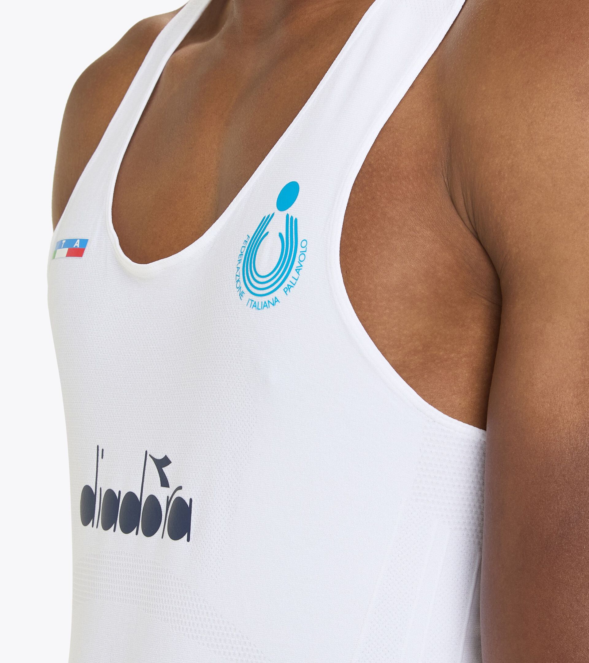 Competition tank Men - Italy National Volleyball Team CANOTTA GARA UOMO BV ITALIA OPTICAL WHITE - Diadora
