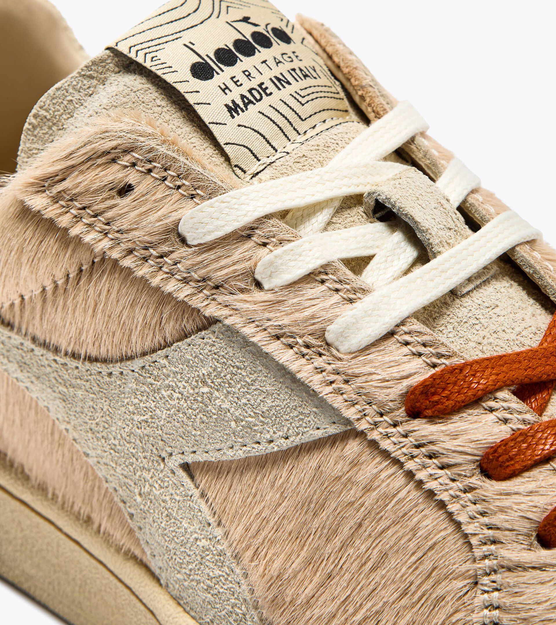 Zapatilla Heritage de piel - Made in Italy - Para todos los géneros PRESTIGE LUX ITALIA BLANCO MURMURAR - Diadora