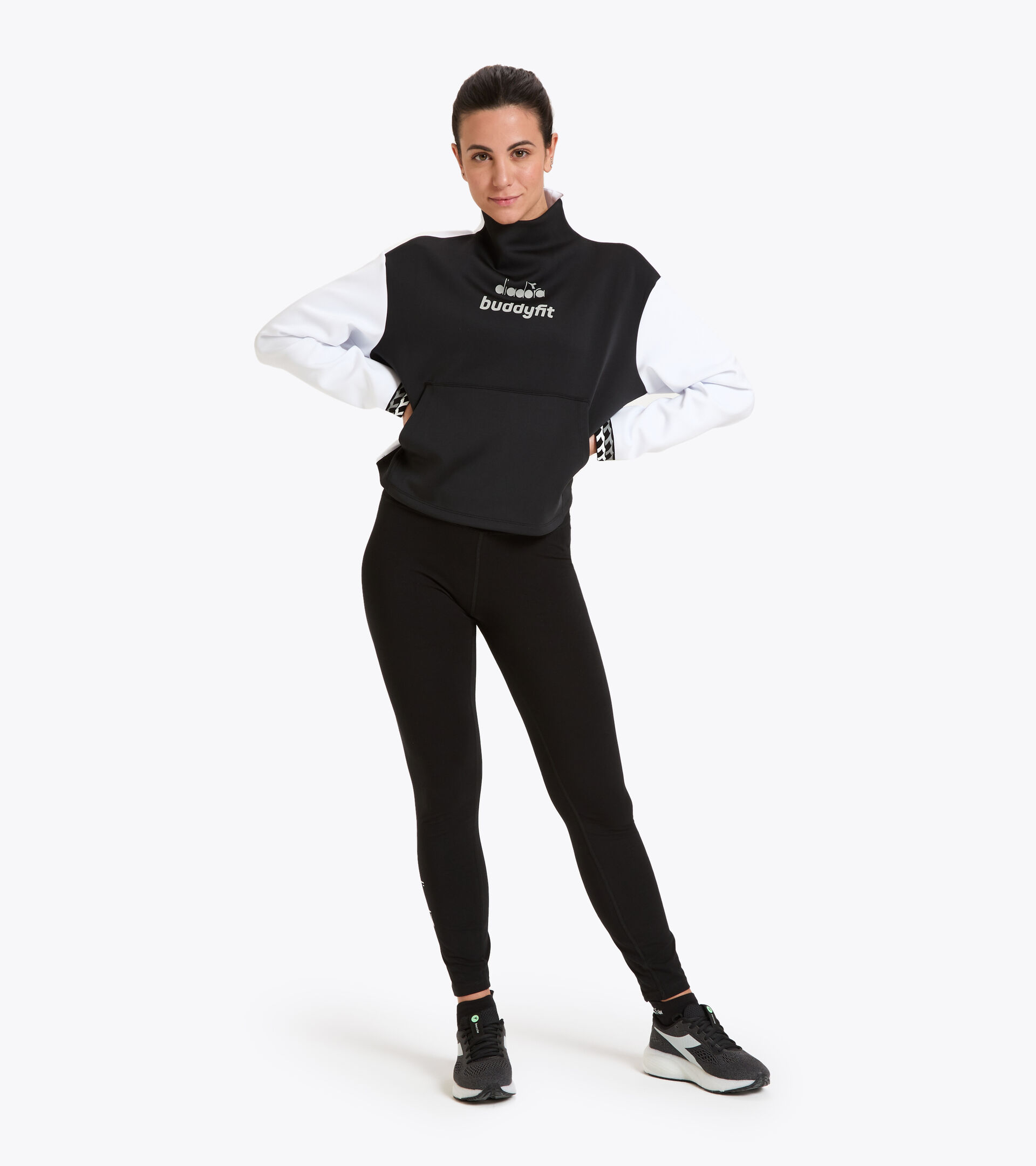Workout-T-Shirt for women L. SWEAT BUDDYFIT BLACK - Diadora