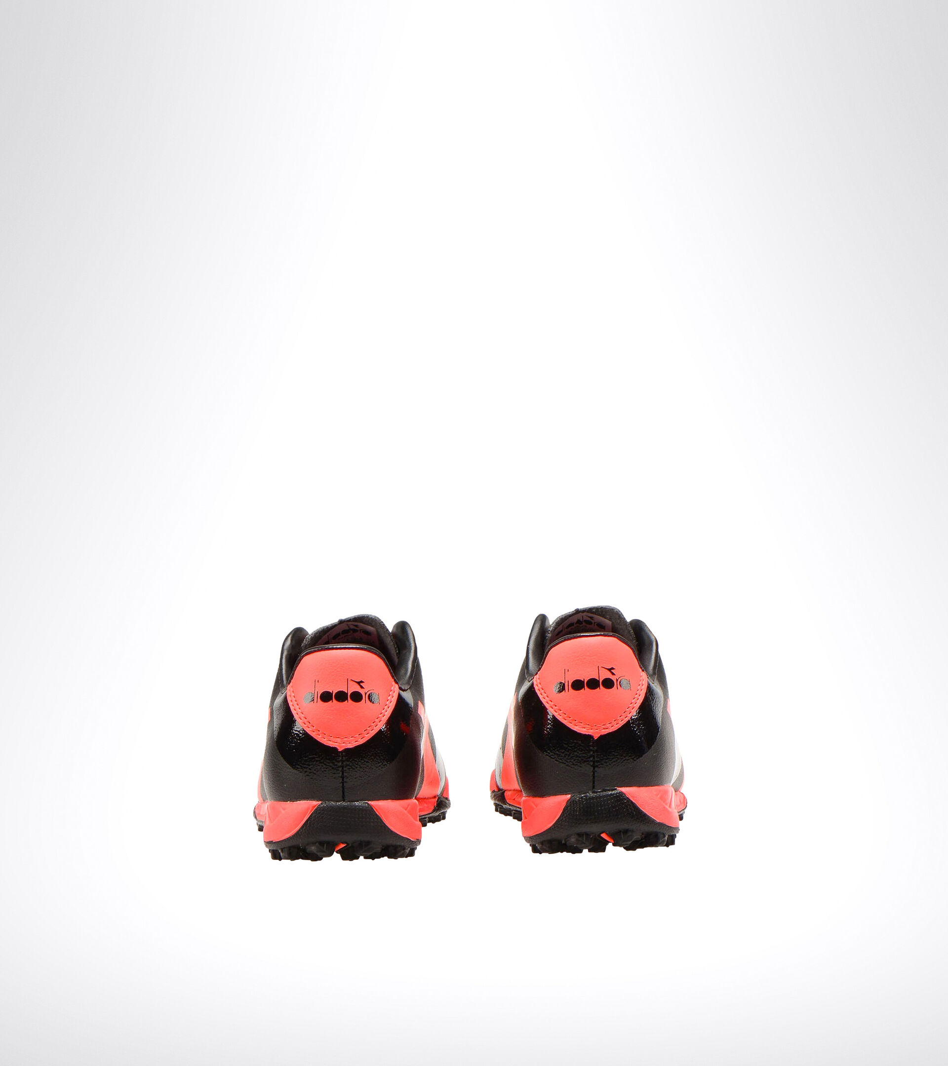 Hard ground and artificial turf football boot - Unisex kids RAPTOR R TF JR BLACK/RED FLUO - Diadora