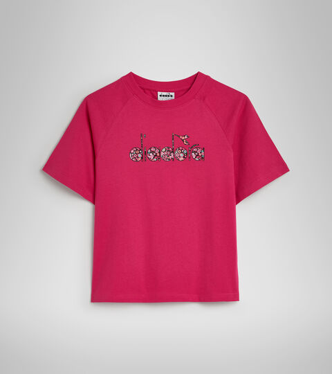 JG.T-SHIRT SS BLOSSOM, FUCHSIE VIOLET T-shirt de sport en coton - Ado fille JG.T-SHIRT SS BLOSSOM FUCHSIE VIOLET - Diadora