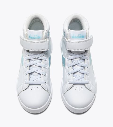 GAME P HIGH BALLET PS, WHITE/BLUE GLOW Sports shoes - Kids 4-8 years GAME P HIGH BALLET PS WHITE/BLUE GLOW - Diadora