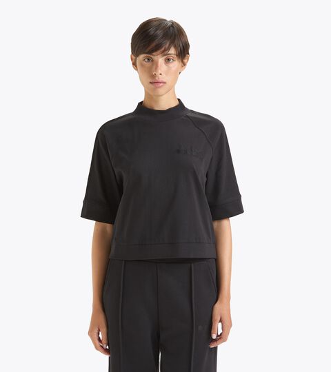 T-shirt - Women L. T-SHIRT SS ATHL. LOGO BLACK - Diadora