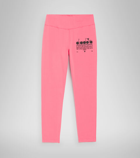 L. LEGGINGS MANIFESTO, TEEROSEN Leggings aus Stretch-Baumwolle - Damen L. LEGGINGS MANIFESTO TEEROSEN - Diadora