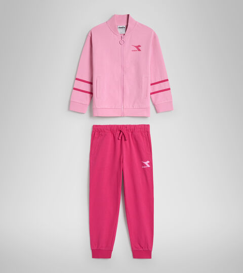JU.TRACKSUIT FZ RAINBOW, CANDY PINK Junior sports tracksuit - Unisex JU.TRACKSUIT FZ RAINBOW CANDY PINK - Diadora