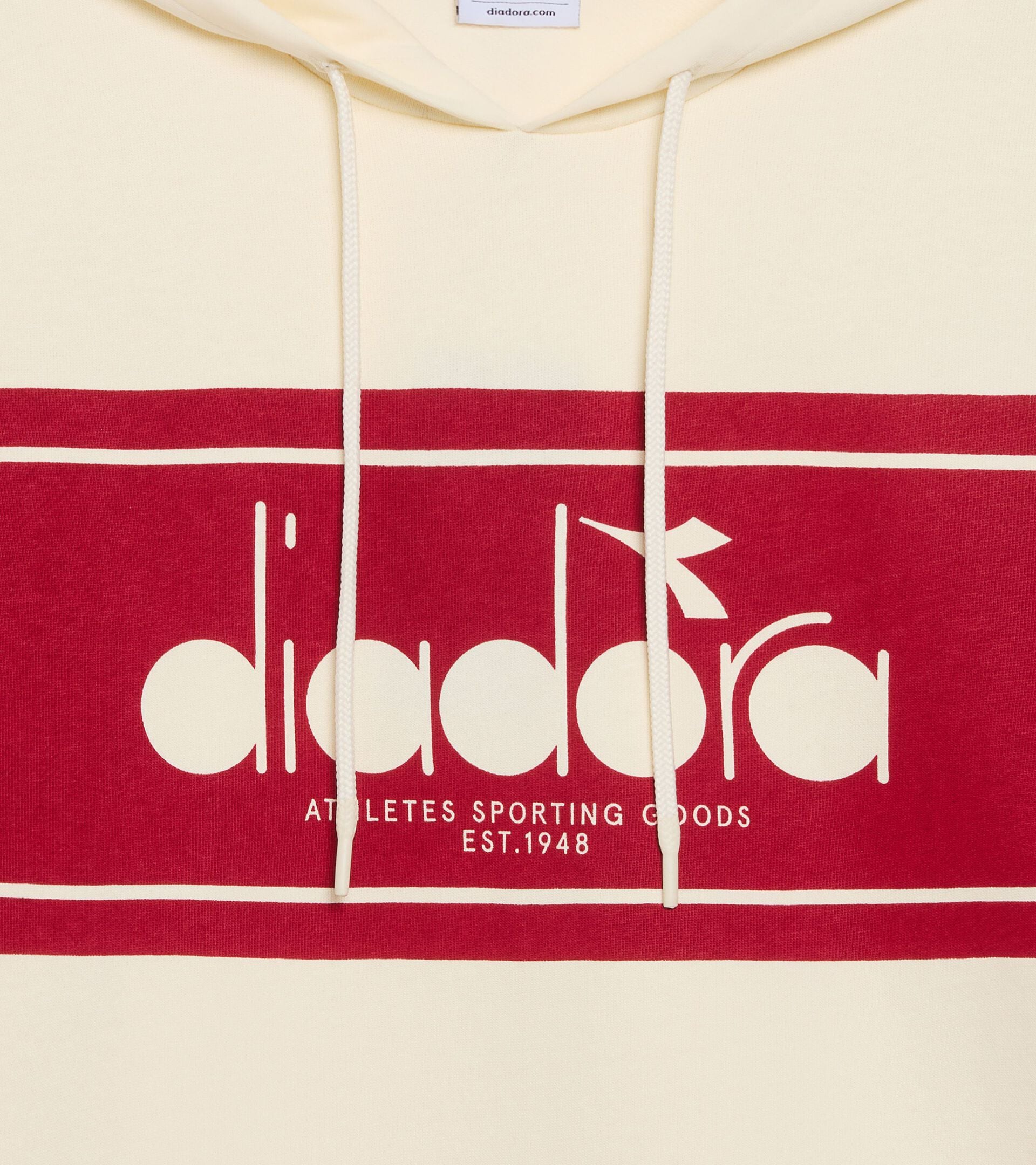 Hoodie - Regular fit - Men&rsquo;s LOGO HOODIE (FT) WHISPER WHITE - Diadora