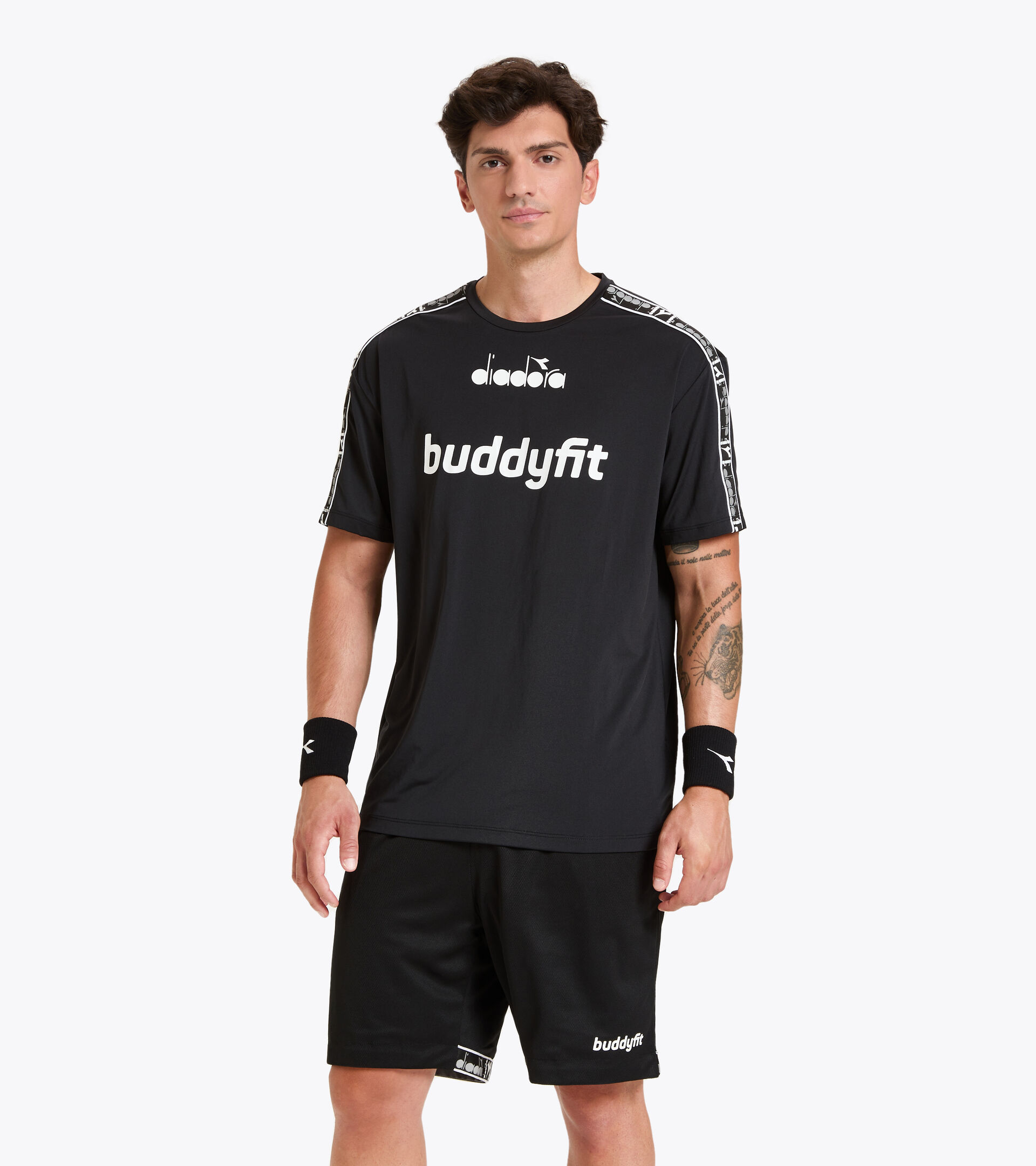Workout-T-Shirt for men SS T-SHIRT BUDDYFIT BLACK - Diadora