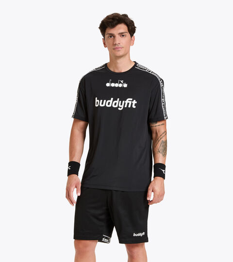 T-shirt workout uomo SS T-SHIRT BUDDYFIT NERO - Diadora