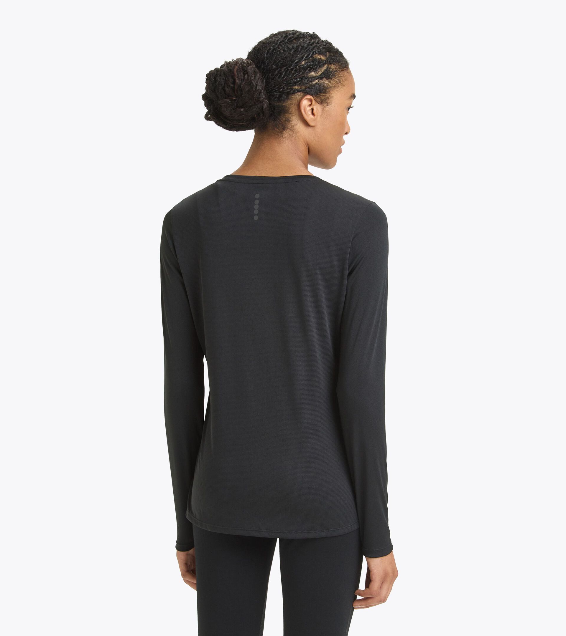 Long-sleeved technical shirt - Women L. LS T-SHIRT RUN BLACK - Diadora