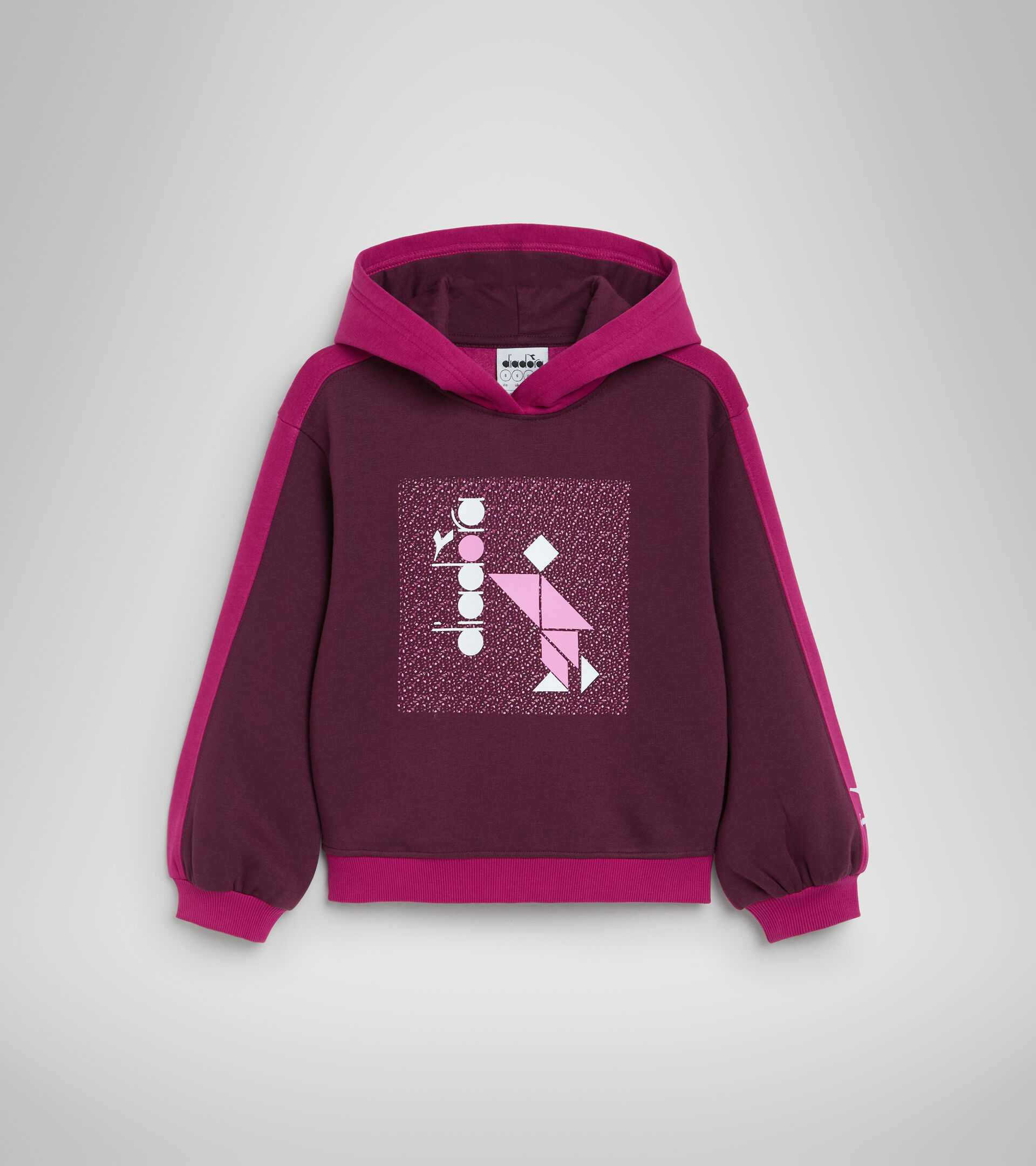 Hooded sweatshirt - Girls JG.HOODIE SWEAT GLEE VIOLET RASPBERRY - Diadora