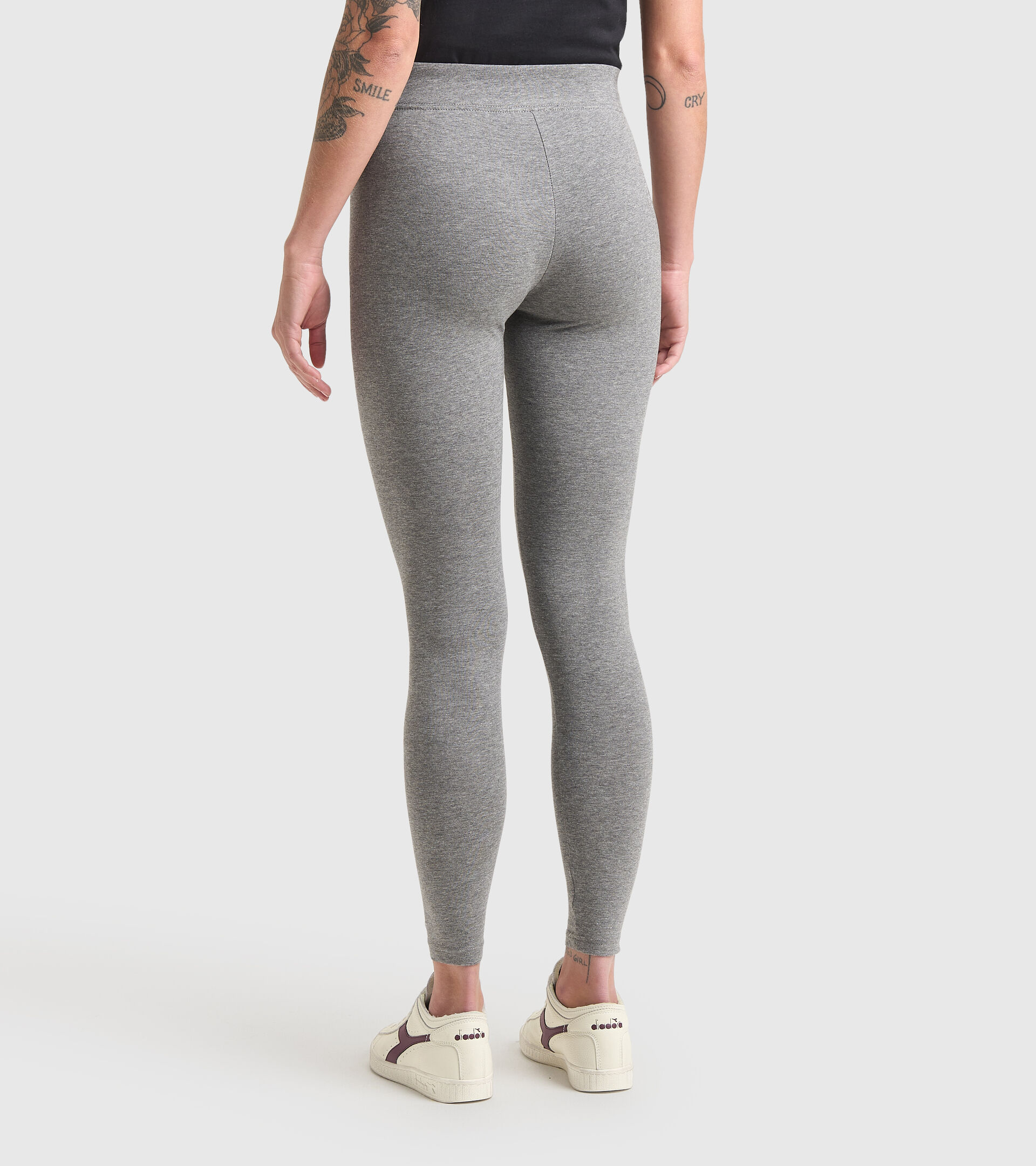 Sports leggings - Women L.LEGGINGS CORE DARK GRAY MELANGE (C6096) - Diadora