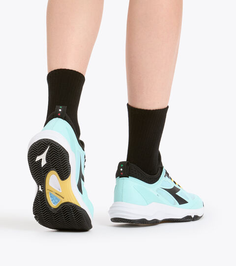 SPEED BLUSHIELD FLY 3 + W CLAY, AZZURRO TINTA/NERO/BIANCO Footwear Sport DONNA SPEED BLUSHIELD FLY 3 + W CLAY AZZURRO TINTA/NERO/BIANCO Diadora