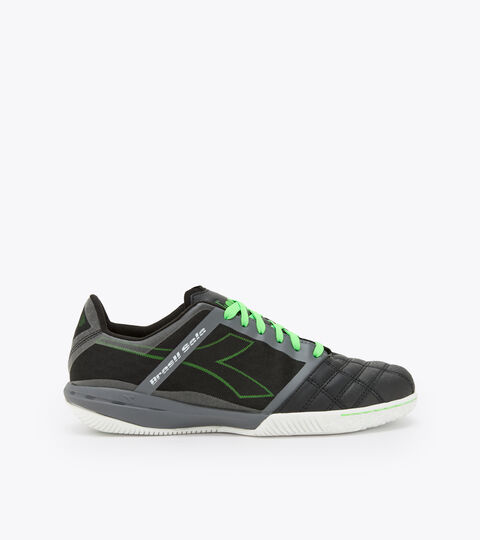 Futsal boot - Specific outsole for indoor grounds BRASIL SALA ID BLACK/GREEN FLUO - Diadora