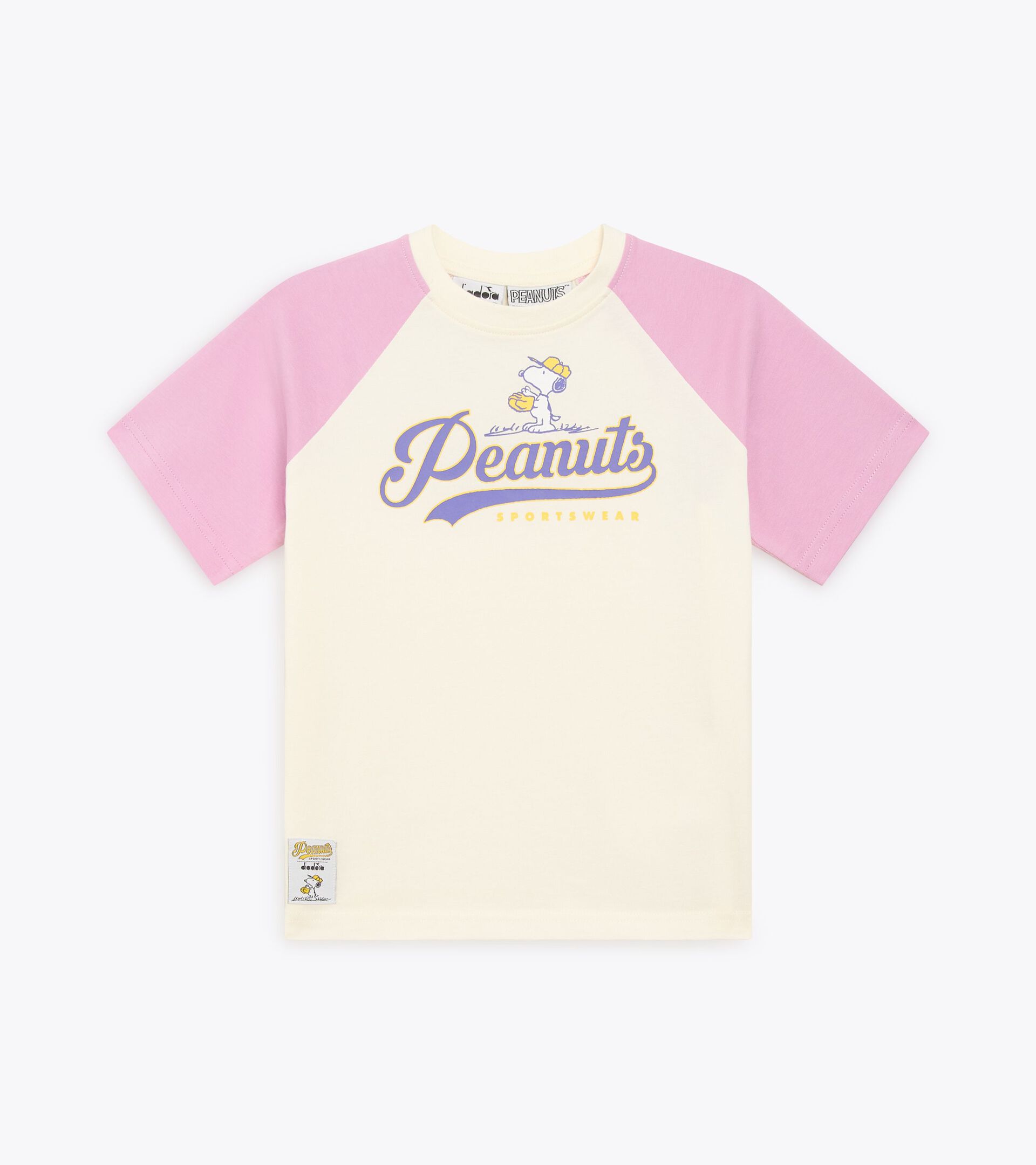 Peanuts college-style t-shirt - Kids - All-gender JU. T-SHIRT SS PEANUTS VIOLET MIST - Diadora