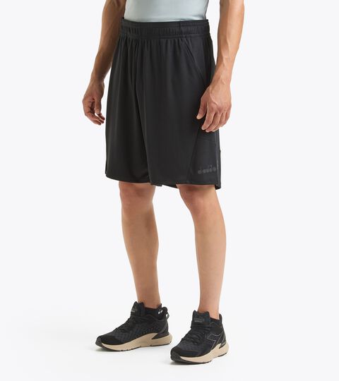 Running shorts - Men BERMUDA RUN BLACK - Diadora