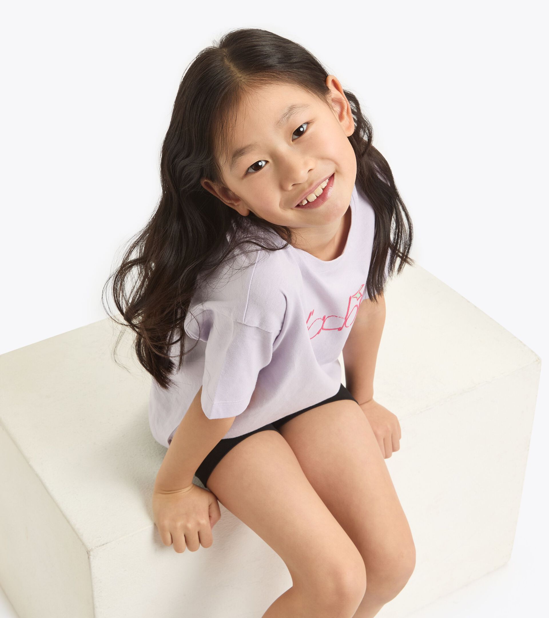 Sports set - T-shirt and shorts - Girls JG. SET ESSENTIAL SPORTS SS THISTLE - Diadora