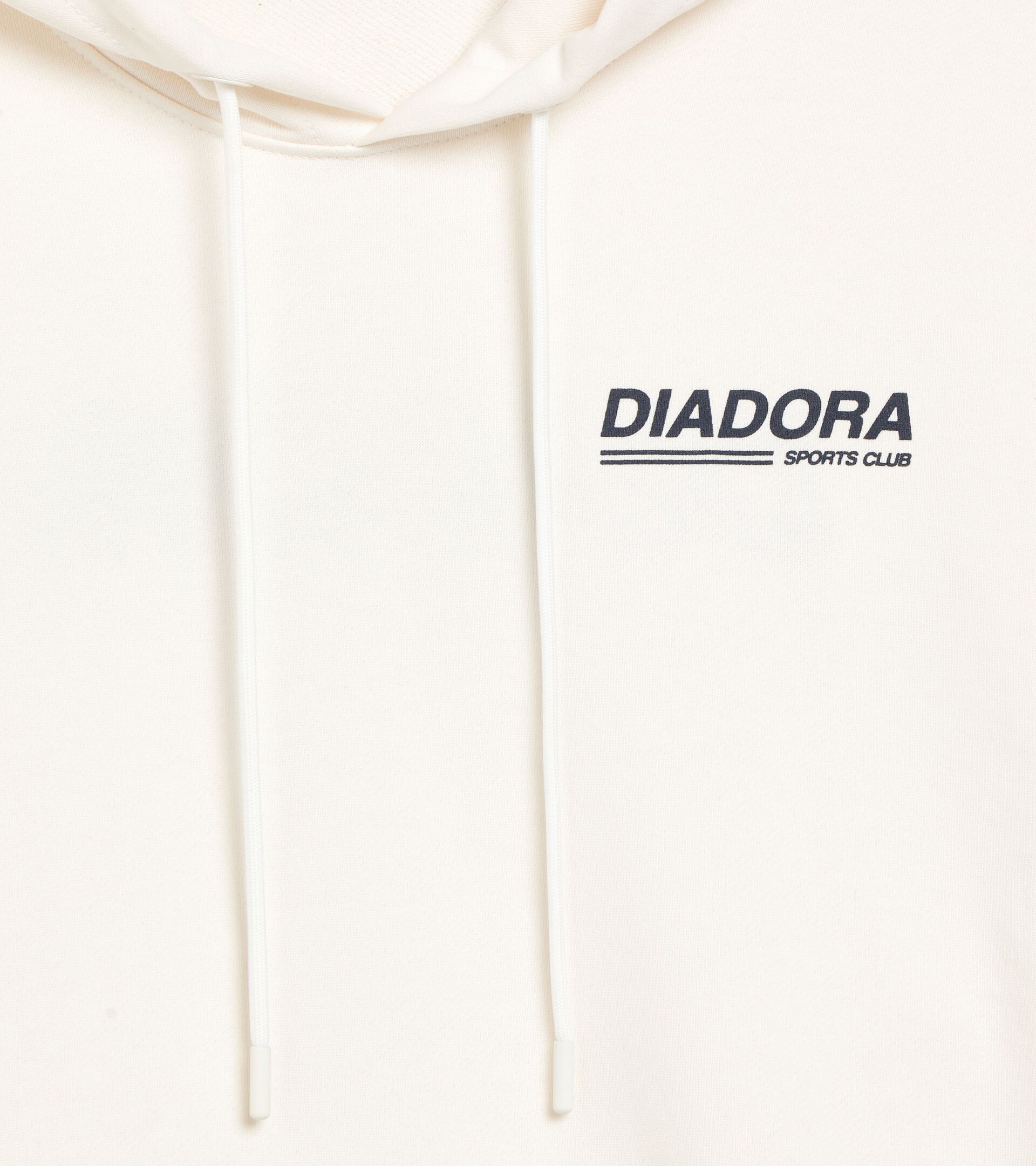 Legacy hoodie with a comfort fit - Made in Italy - All-Gender
 HOODIE LEGACY WHITE ALYSSUM - Diadora