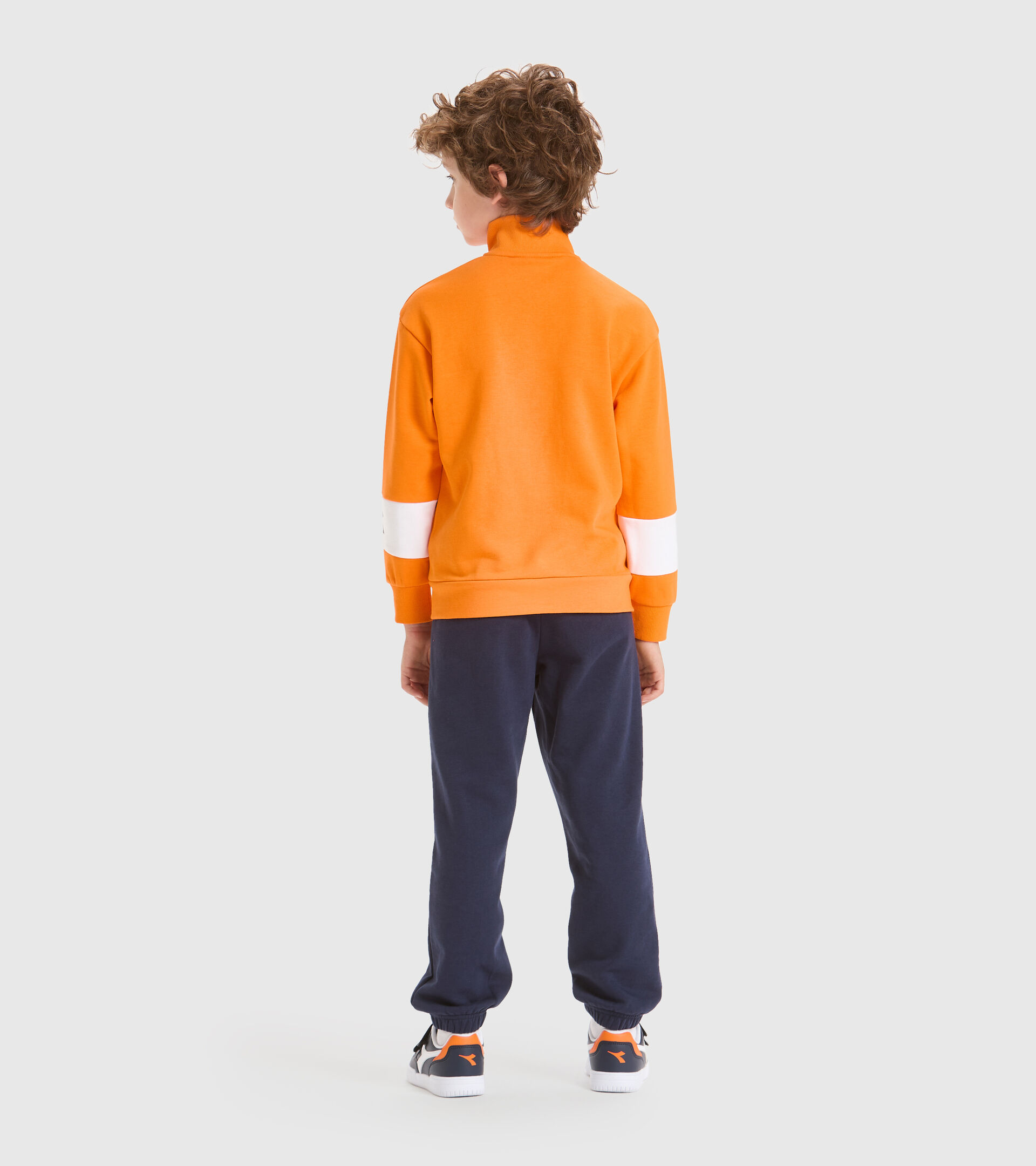 Tracksuit - Kids JB.TRACKSUIT FZ HOOPLA PERSIMMON ORANGE - Diadora