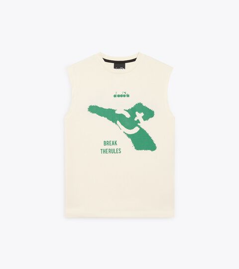 T-shirt à manches courtes -  Ado garçon JB. T-SHIRT SL SMILE LOGO CREAM - Diadora