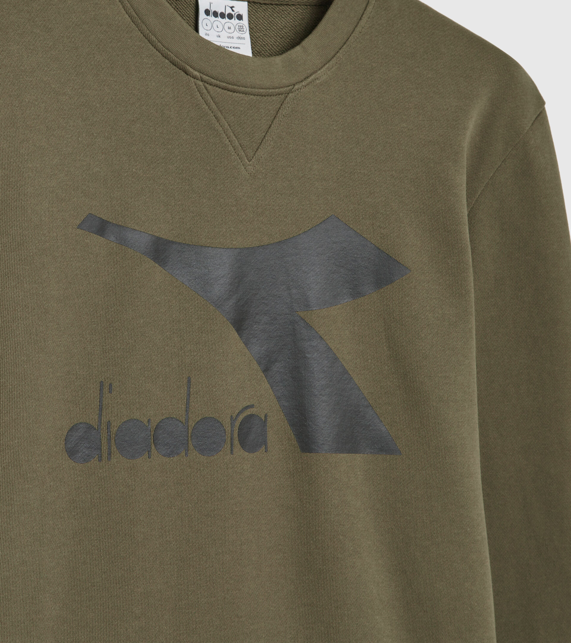 Sports sweatshirt - Men’s SWEATSHIRT CREW CHROMIA KIWI GREEN - Diadora