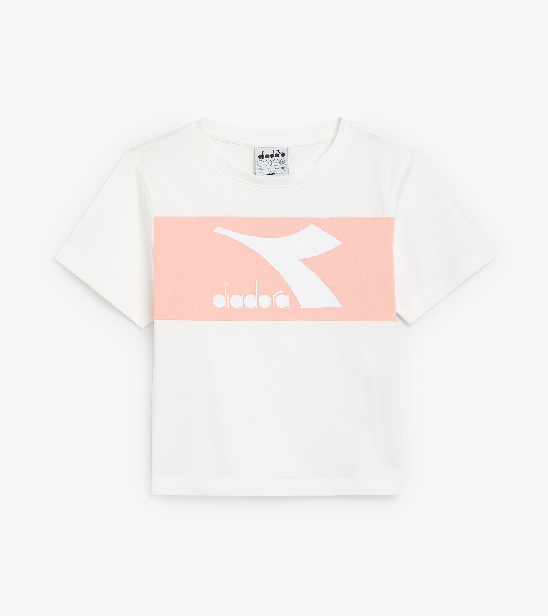 T-shirt - Bambina JG.T-SHIRT SS BOUNCE BIANCO OTTICO - Diadora