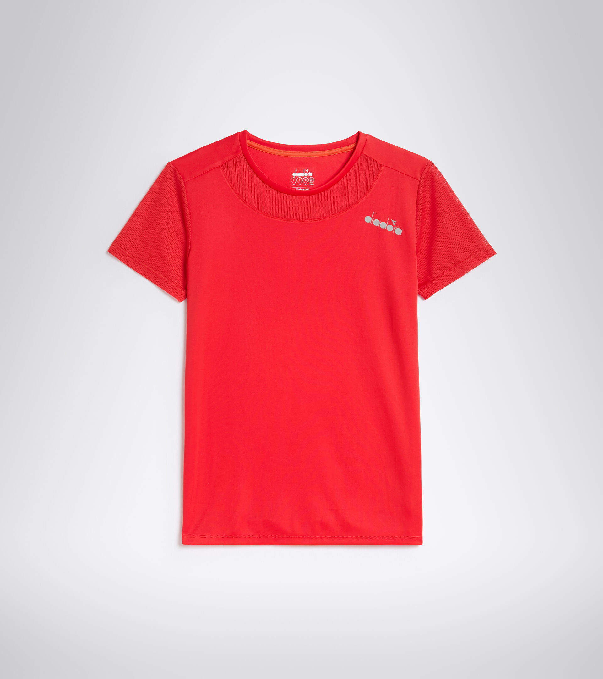 T-shirt de running en polyester - Femme L. SS CORE TEE ROUGE ARDENT - Diadora