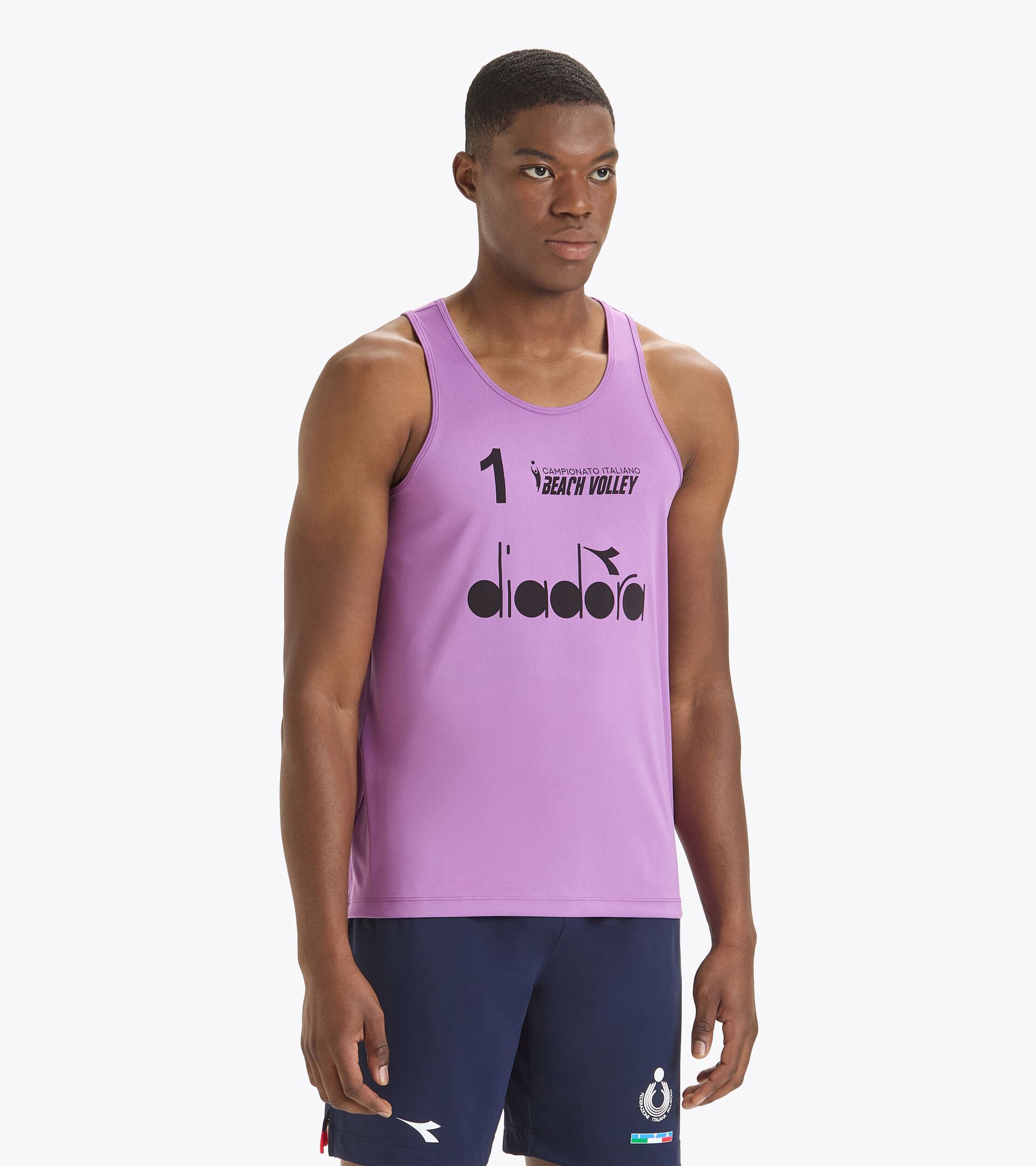 Championship tank Men - Italian Beach Volley Championship CANOTTE GARA UOMO #1 CAMP. ITALIANO 24 BELLFLOWER - Diadora