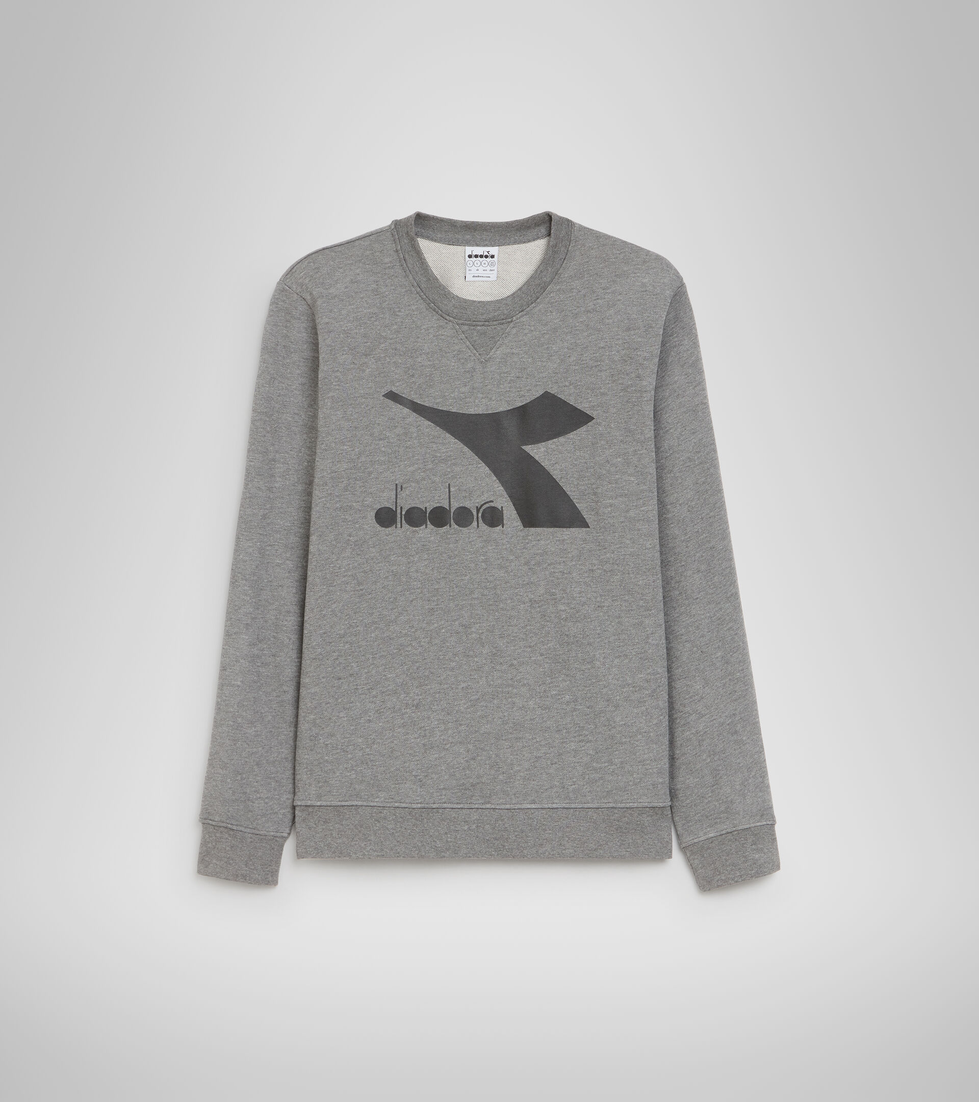 Sports sweatshirt - Men’s SWEATSHIRT CREW CHROMIA DARK GRAY MELANGE (C6096) - Diadora